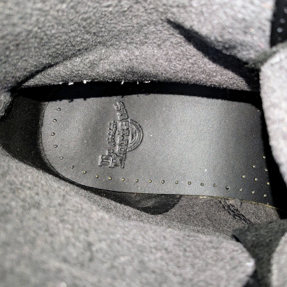 Black Lace-Up Boots with Yellow Stitching - Picture 3 of 6